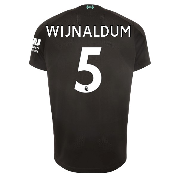 Camiseta Liverpool NO.5 Wijnaldum Tercera equipo 2019-20 Negro